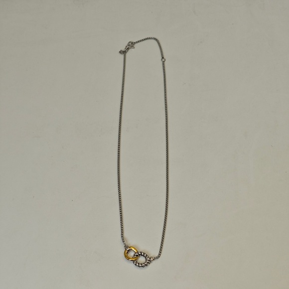 David Yurman Silver and Gold Necklace - Picture 9 of 9
